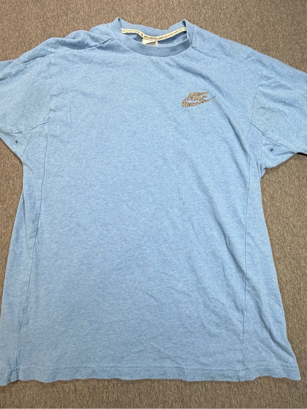 Nike Sportswear Revival T Shirt Mens Med Blue Short Sleeve DM5637-469